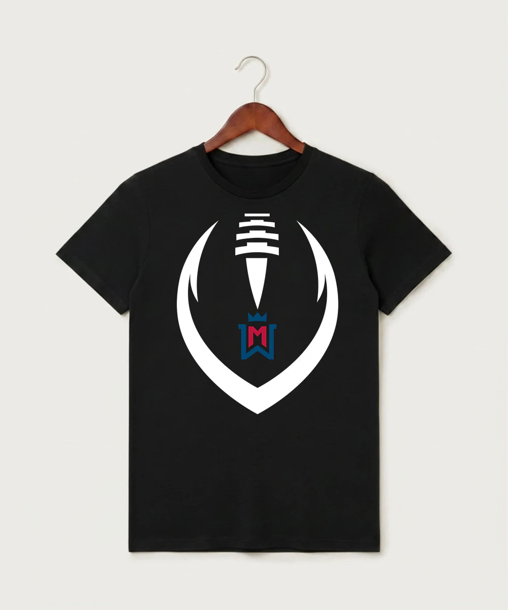 Watertown Mayer High School Football (Boys) - Black T-Shirt - Full Front
