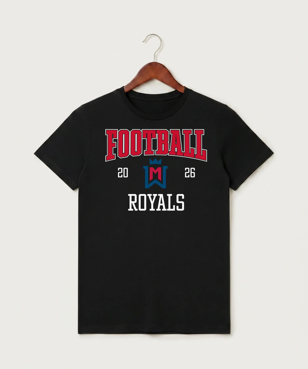 Watertown Mayer High School Football (Boys) - Black T-Shirt - Full Front