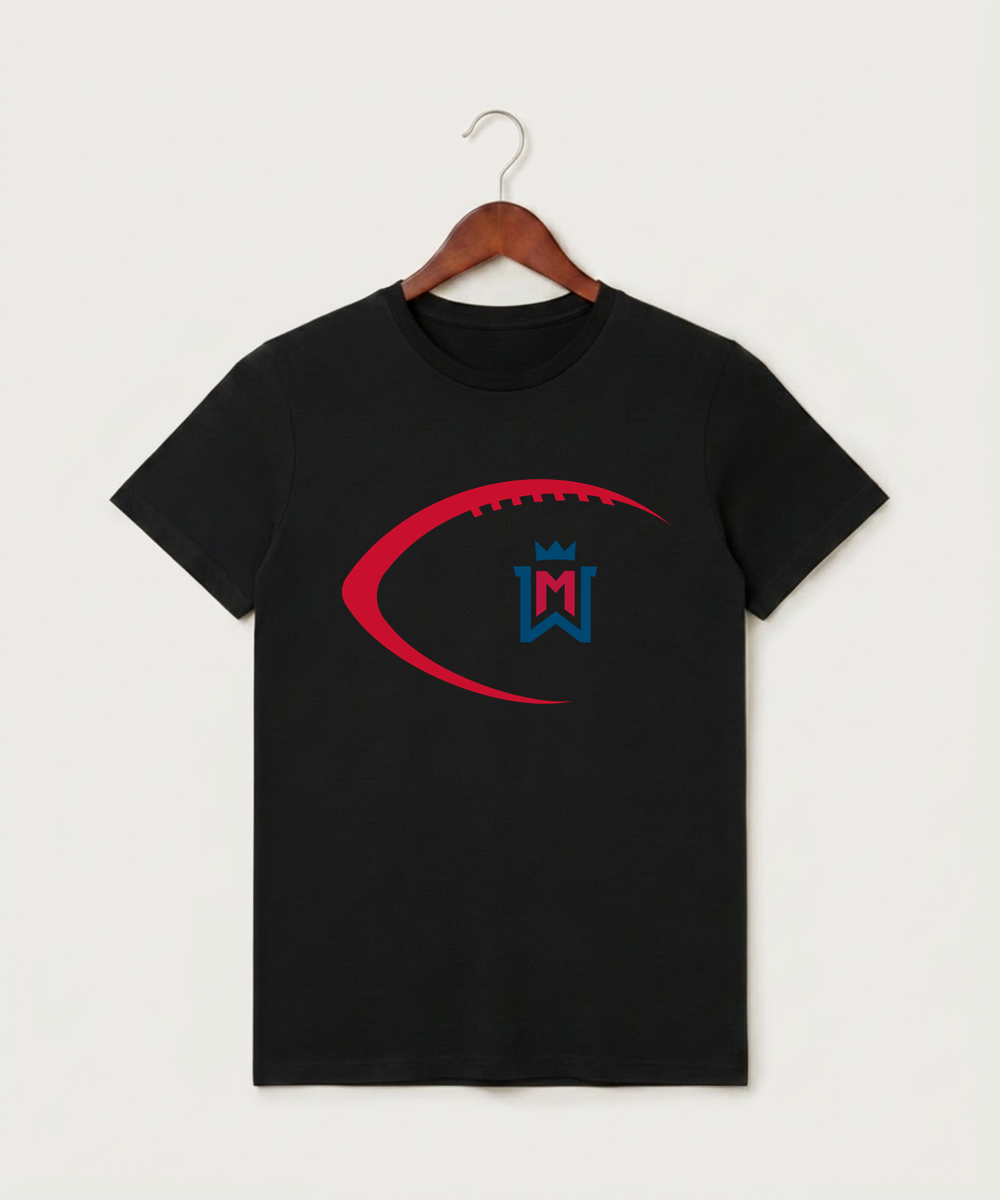 Watertown Mayer High School Football (Boys) - Black T-Shirt - Full Front