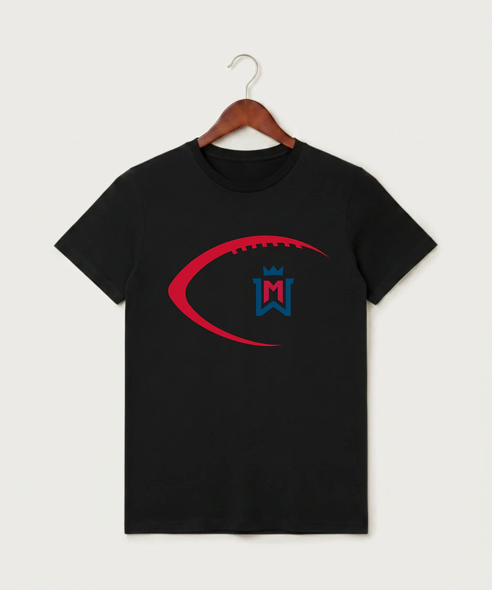 Watertown Mayer High School Football (Boys) - Black T-Shirt - Full Front