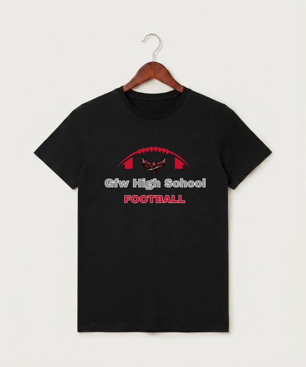 Gfw High School Football (Boys) - Black T-Shirt - Full Front