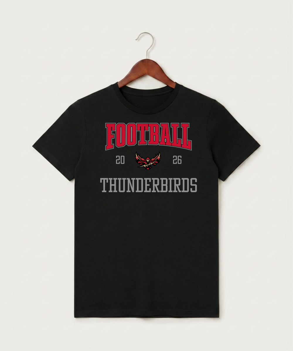 Gfw High School Football (Boys) - Black T-Shirt - Full Front
