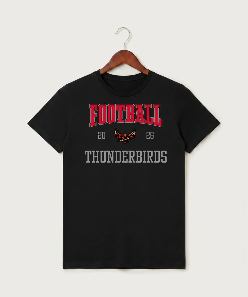Gfw High School Football (Boys) - Black T-Shirt - Full Front