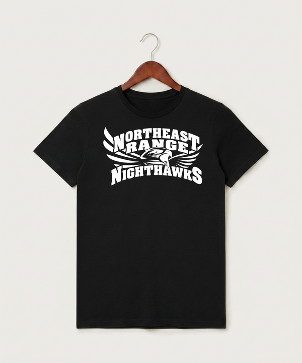 Northeast Range High School Volleyball (Girls) - Black T-Shirt - Full Front