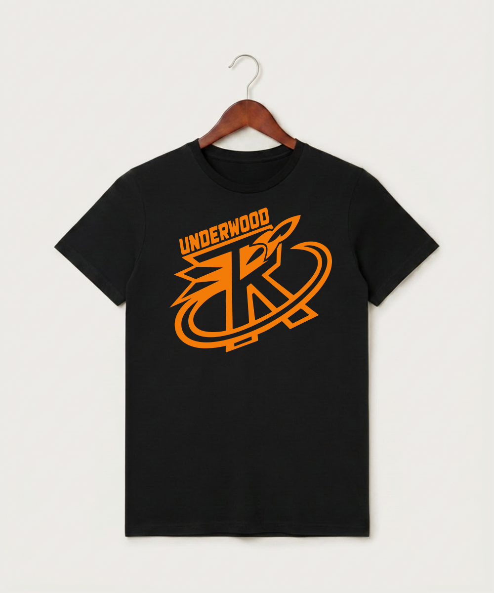 Underwood High School Football (Boys) - Black T-Shirt - Full Front