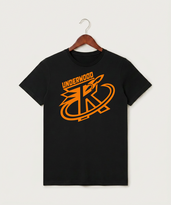 Underwood High School Football (Boys) - Black T-Shirt - Full Front