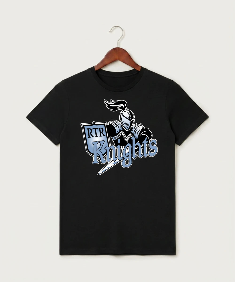 Russell-Tyler-Ruthton High School Football (Boys) - Black T-Shirt - Full Front