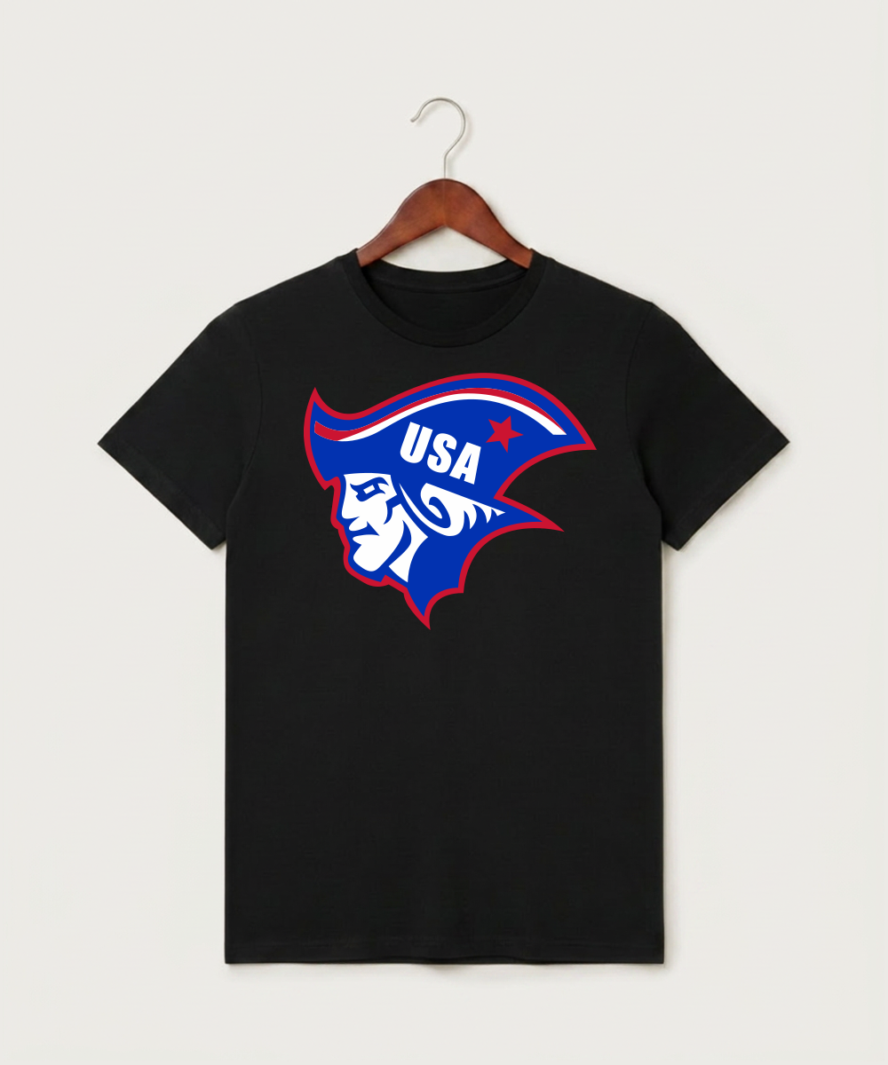 Upsala High School Football (Boys) - Black T-Shirt - Full Front