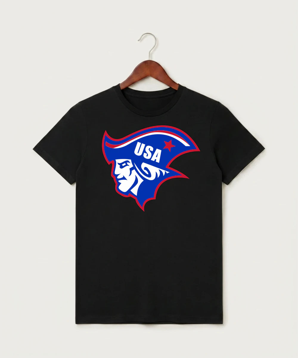Upsala High School Football (Boys) - Black T-Shirt - Full Front