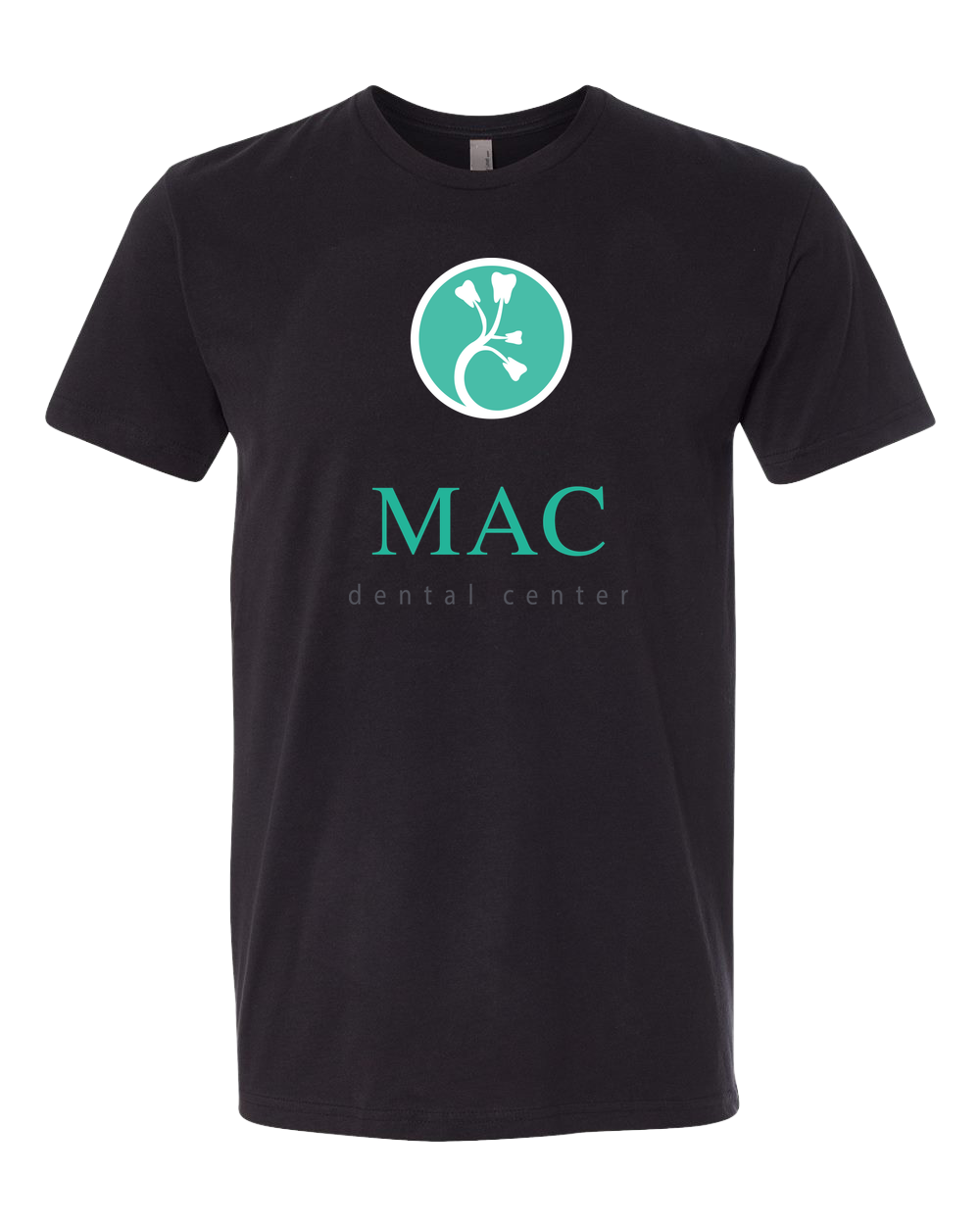 Mac Dental Football - Black T-Shirt - Full Front