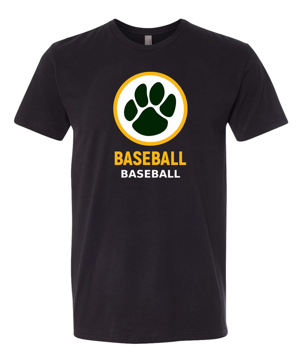 Ashwaubenon Baseball — final e2e test - Black T-Shirt - Full Front