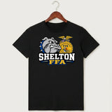 Shelton High School FFA general - Black T-Shirt - Full Front
