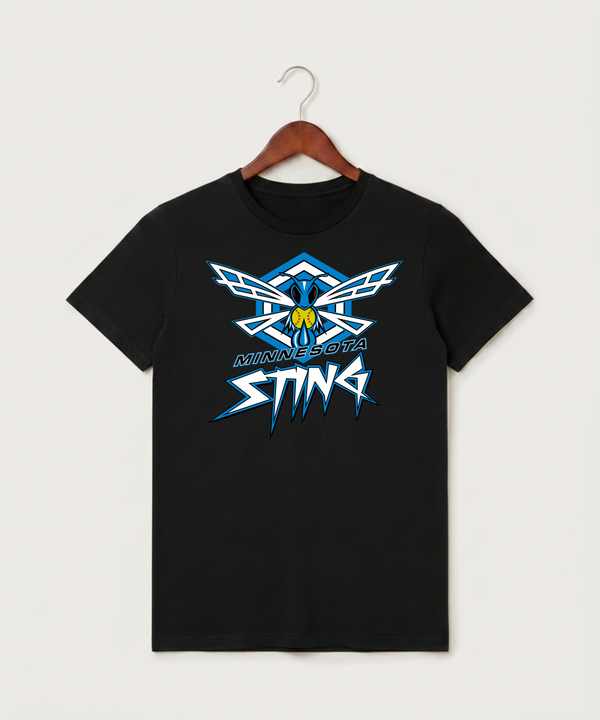 Minnesota Sting Athletics - Black T-Shirt - Full Front