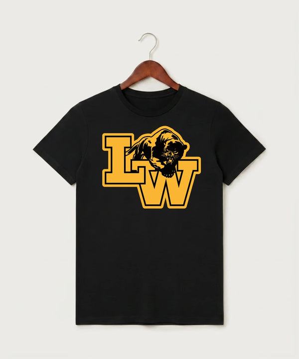 Le-Win Football - Black T-Shirt - Full Front