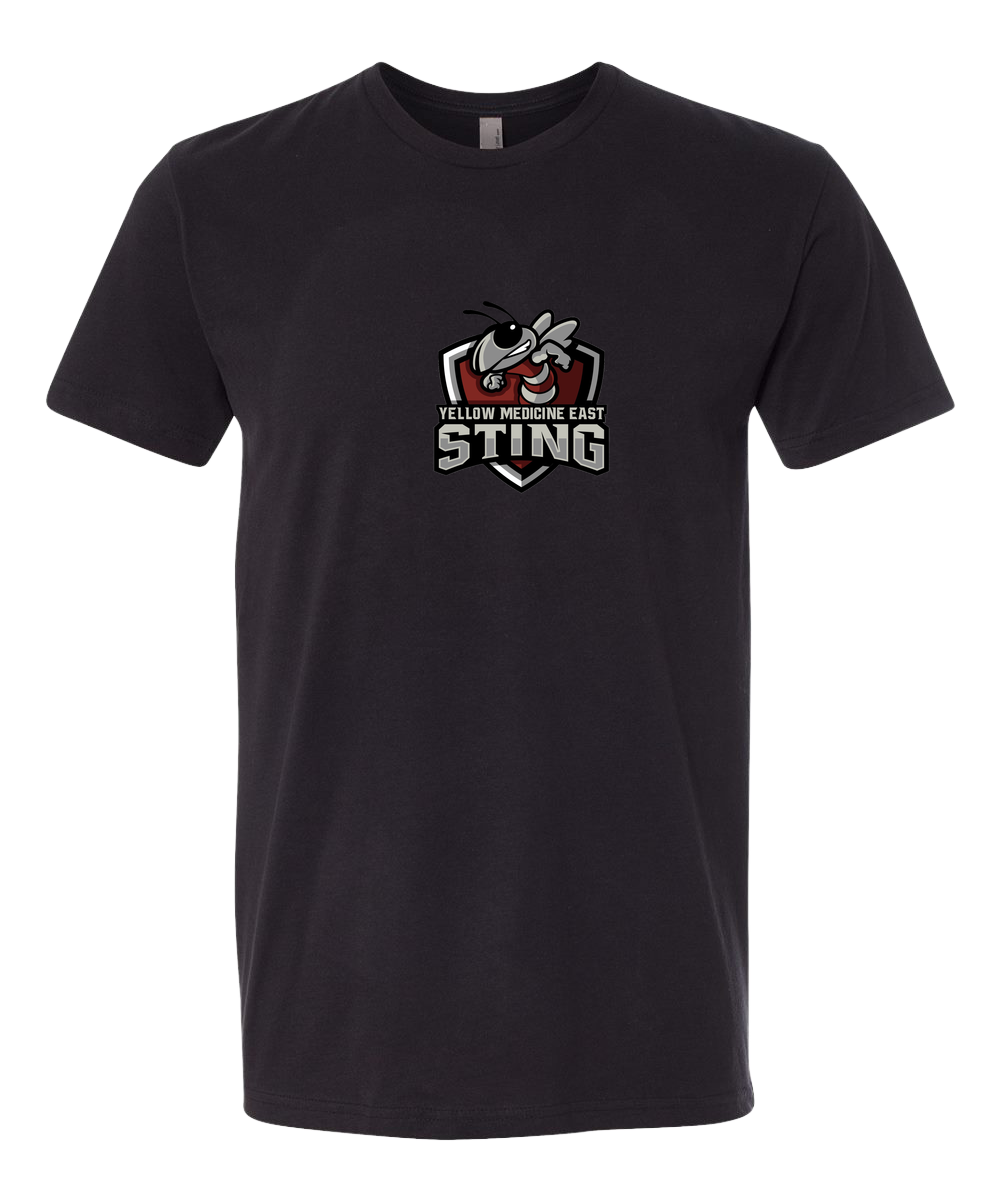Yellow Medicine East Athletics - Black T-Shirt - Full Front
