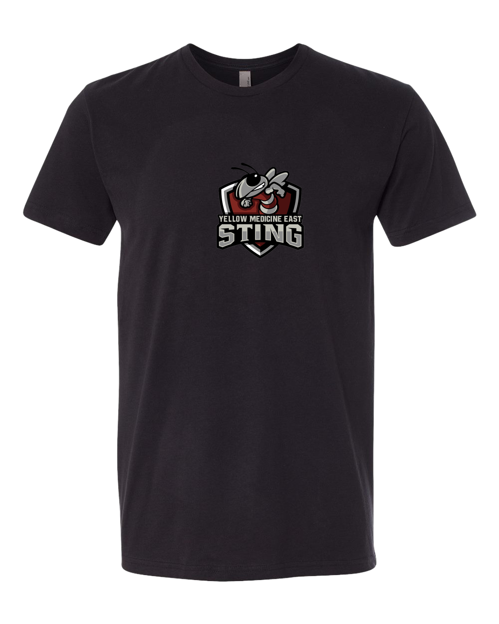 Yellow Medicine East Athletics - Black T-Shirt - Full Front