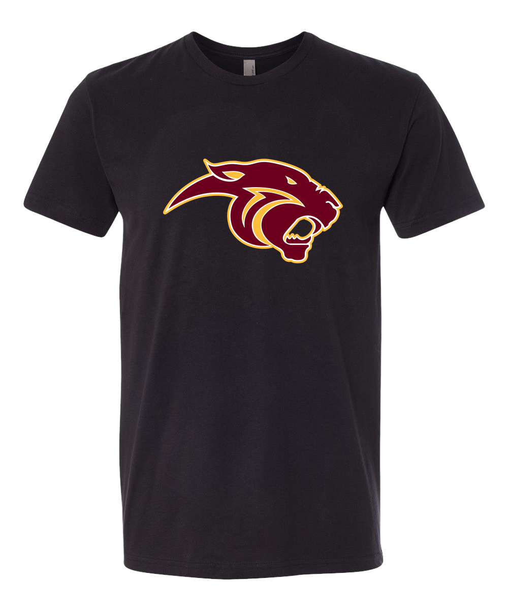 Pine Island Football - Black T-Shirt - Full Front