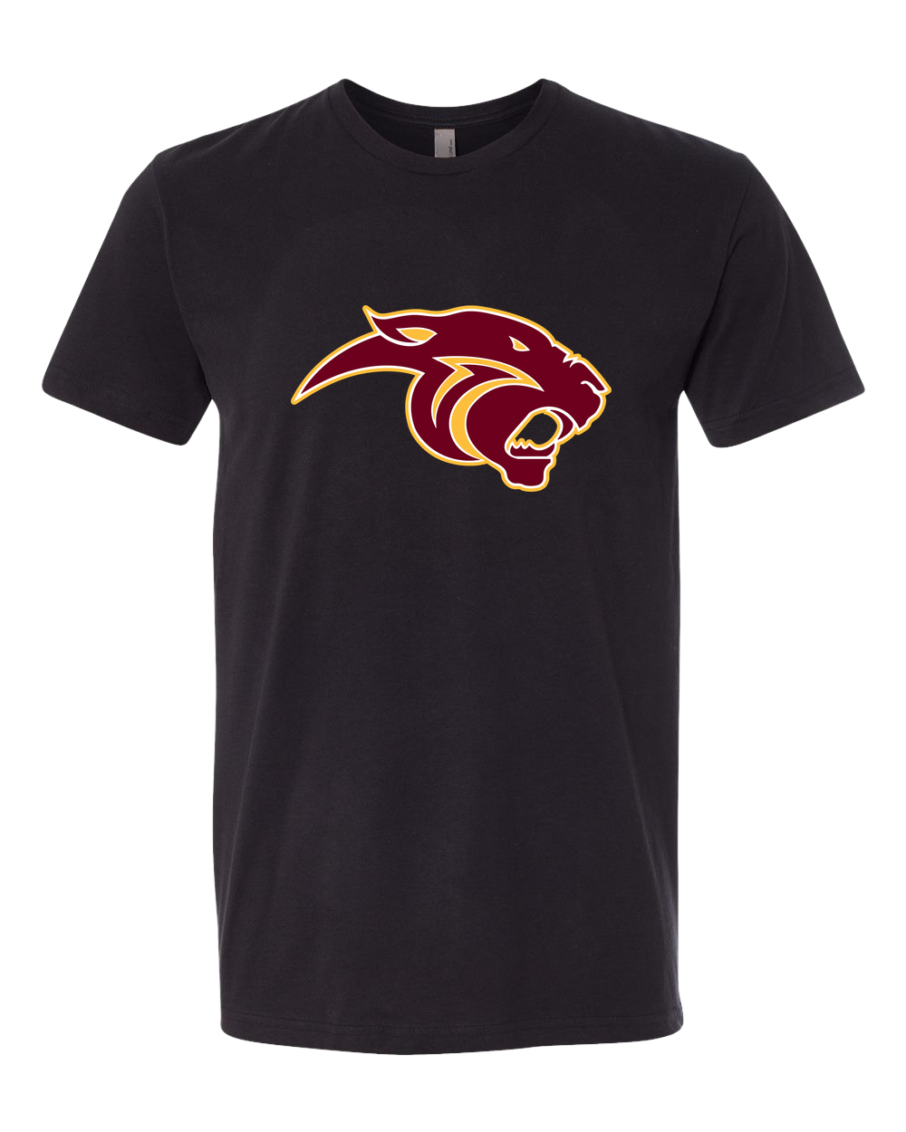 Pine Island Football - Black T-Shirt - Full Front