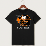 Giltner High School Football - Black T-Shirt - Full Front