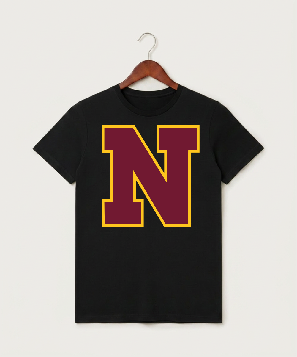 Northfield High School Volleyball (Girls) - Black T-Shirt - Full Front