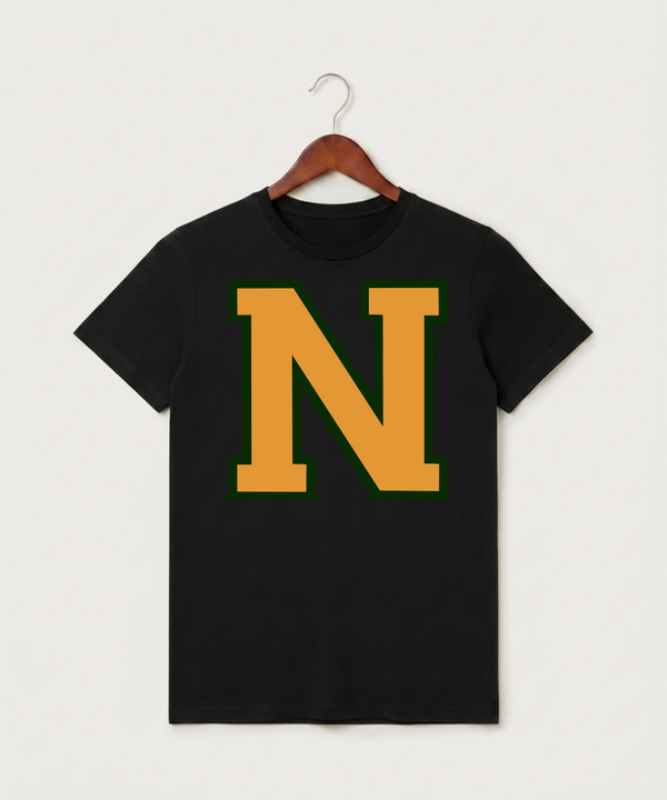 Nevis High School Volleyball (Girls) - Black T-Shirt - Full Front