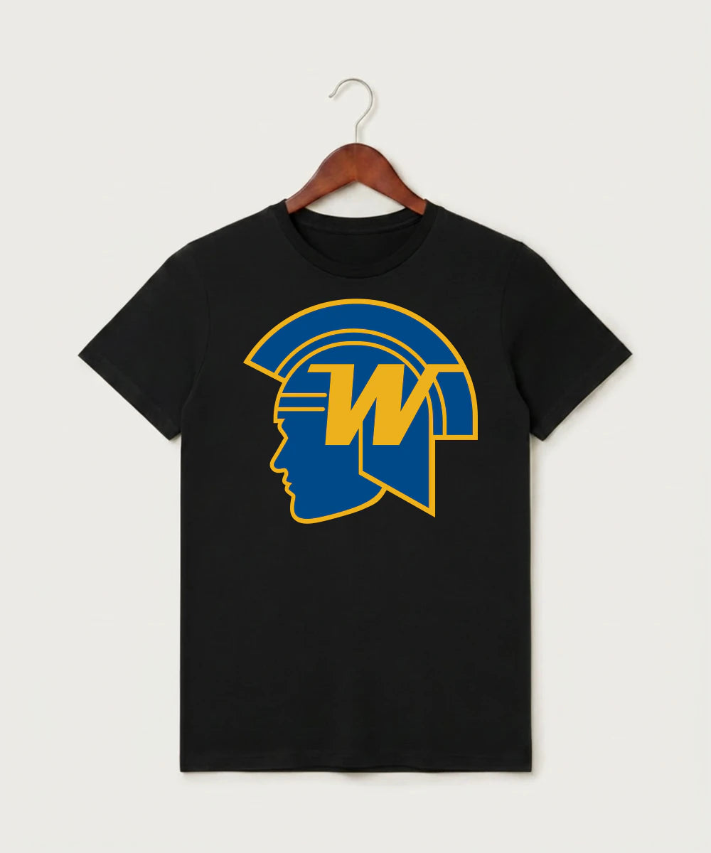 Wayzata High School Football (Boys) - Black T-Shirt - Full Front