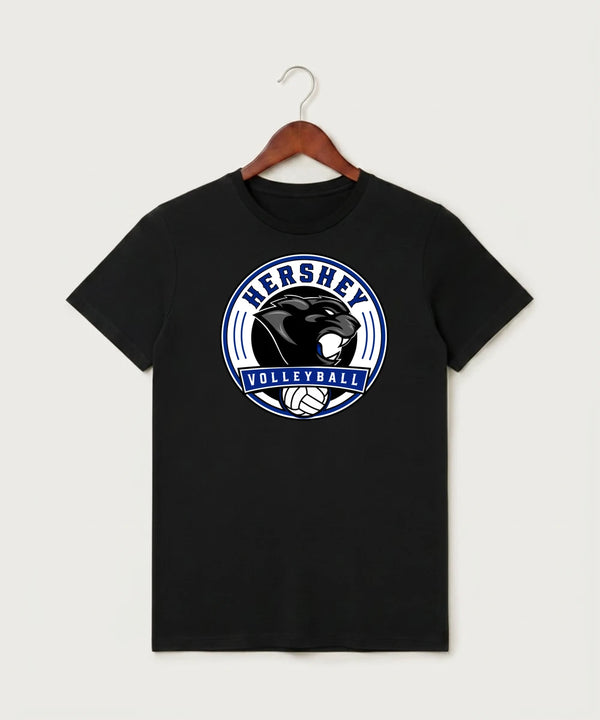 Hershey High School Volleyball Team Store - Black T-Shirt - Full Front
