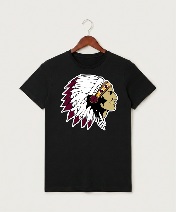 Stockton High School Football - Black T-Shirt - Full Front