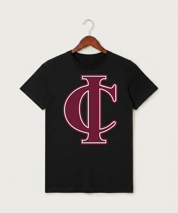 Crosby Ironton High School Football (Boys) - Black T-Shirt - Full Front