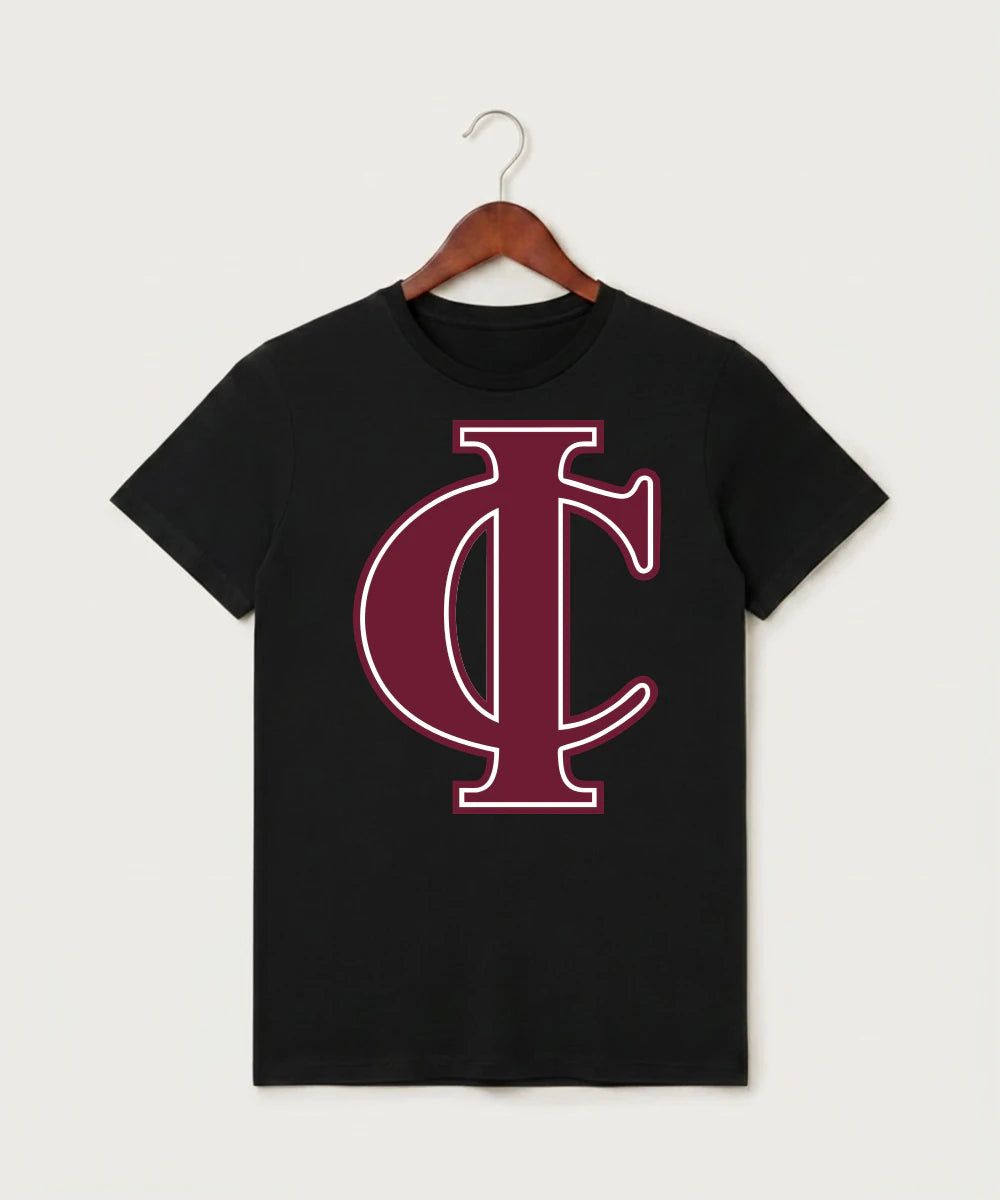 Crosby Ironton High School Football (Boys) - Black T-Shirt - Full Front