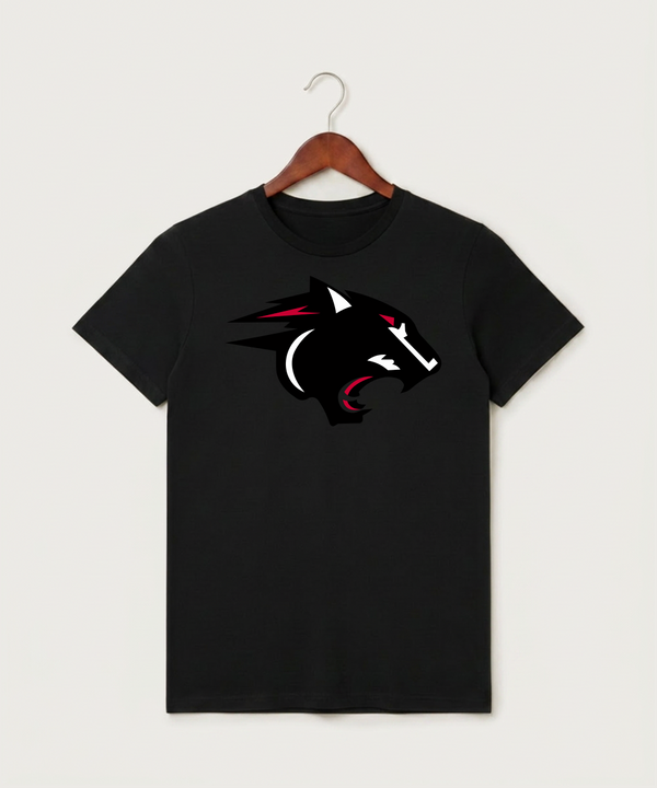 Nrheg Panthers High School Football (Boys) - Black T-Shirt - Full Front