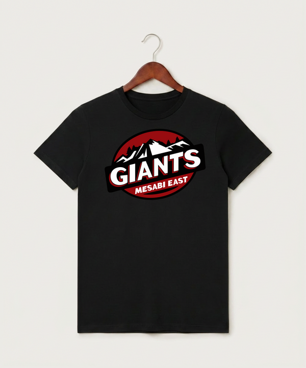 Mesabi East High School Football (Boys) - Black T-Shirt - Full Front