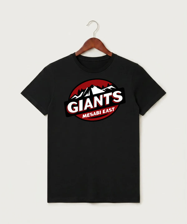 Mesabi East High School Football (Boys) - Black T-Shirt - Full Front