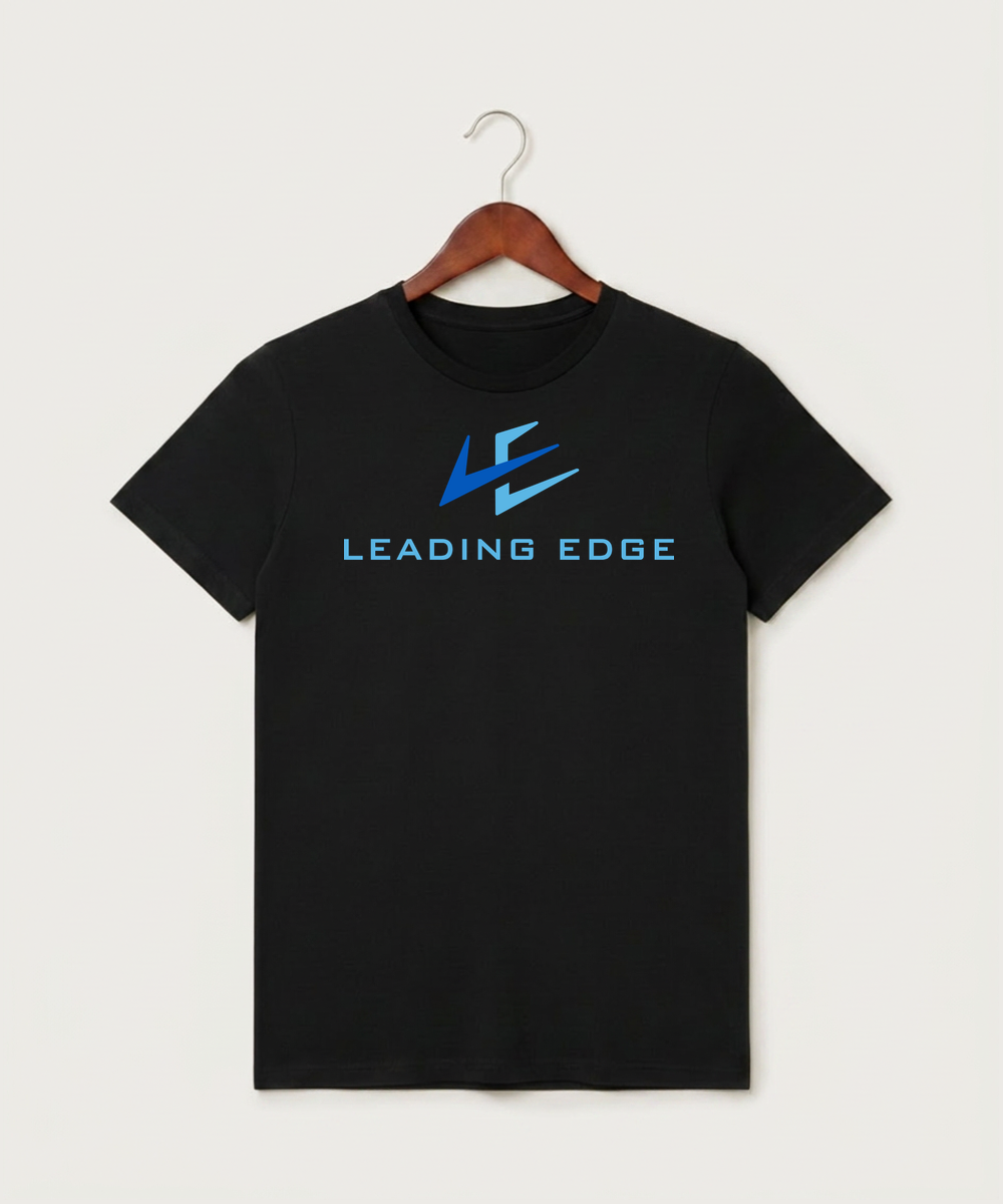 Leading Edge Team Store - Black T-Shirt - Full Front