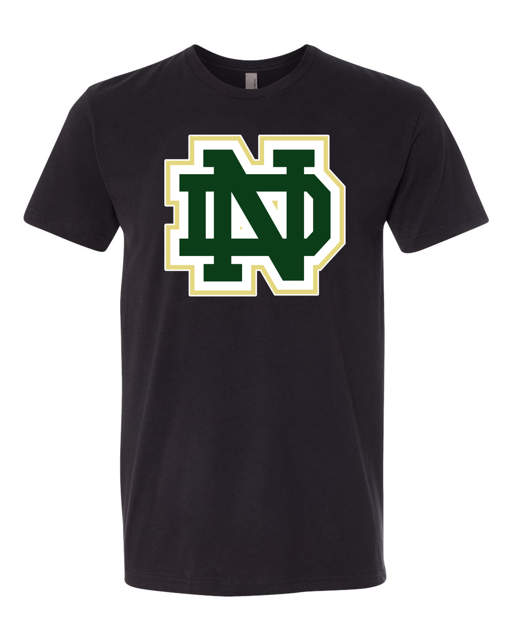 Notre Dame Hockey - Black T-Shirt - Full Front
