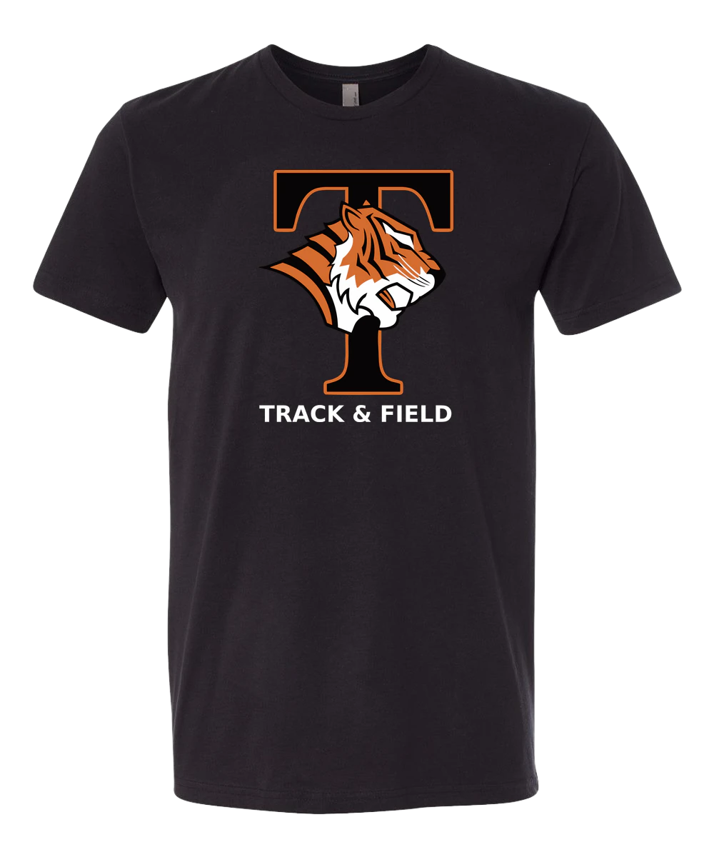 St. Cloud Tech Track & Field - Black T-Shirt - Full Front