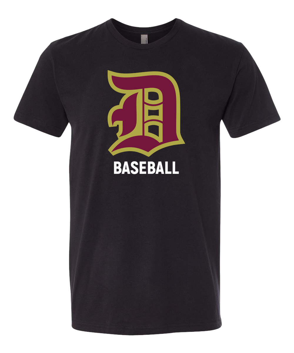 Denfeld Baseball - Black T-Shirt - Full Front
