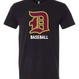 Denfeld Baseball - Black T-Shirt - Full Front