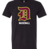Denfeld Baseball - Black T-Shirt - Full Front