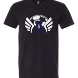 Abingdon Soccer - Black T-Shirt - Full Front
