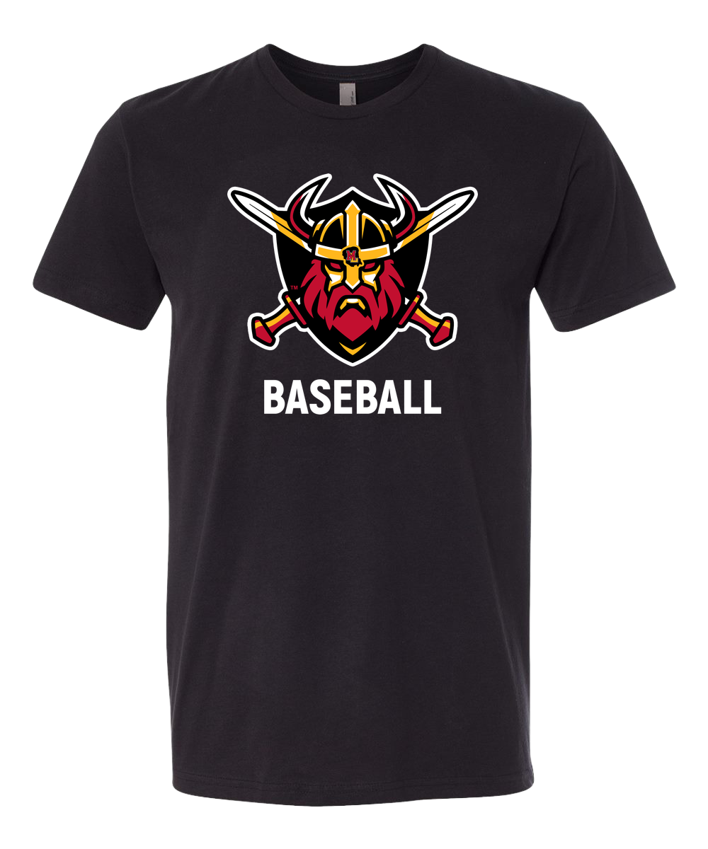 Mille Lacs Baseball - Black T-Shirt - Full Front