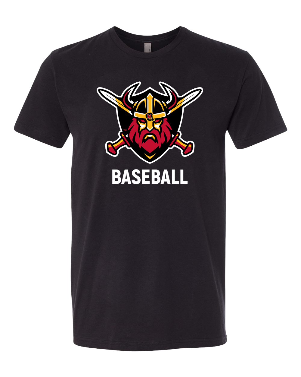 Mille Lacs Baseball - Black T-Shirt - Full Front