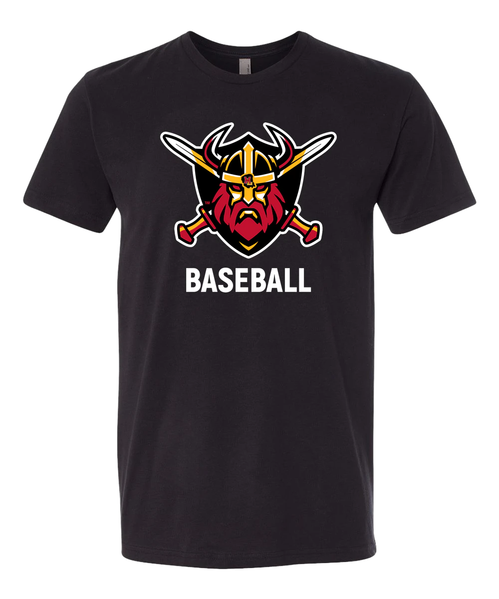 Mille Lacs Baseball - Black T-Shirt - Full Front