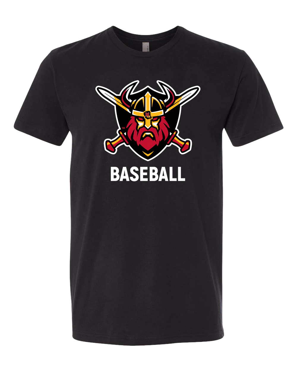 Mille Lacs Baseball - Black T-Shirt - Full Front