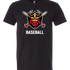 Mille Lacs Baseball - Black T-Shirt - Full Front
