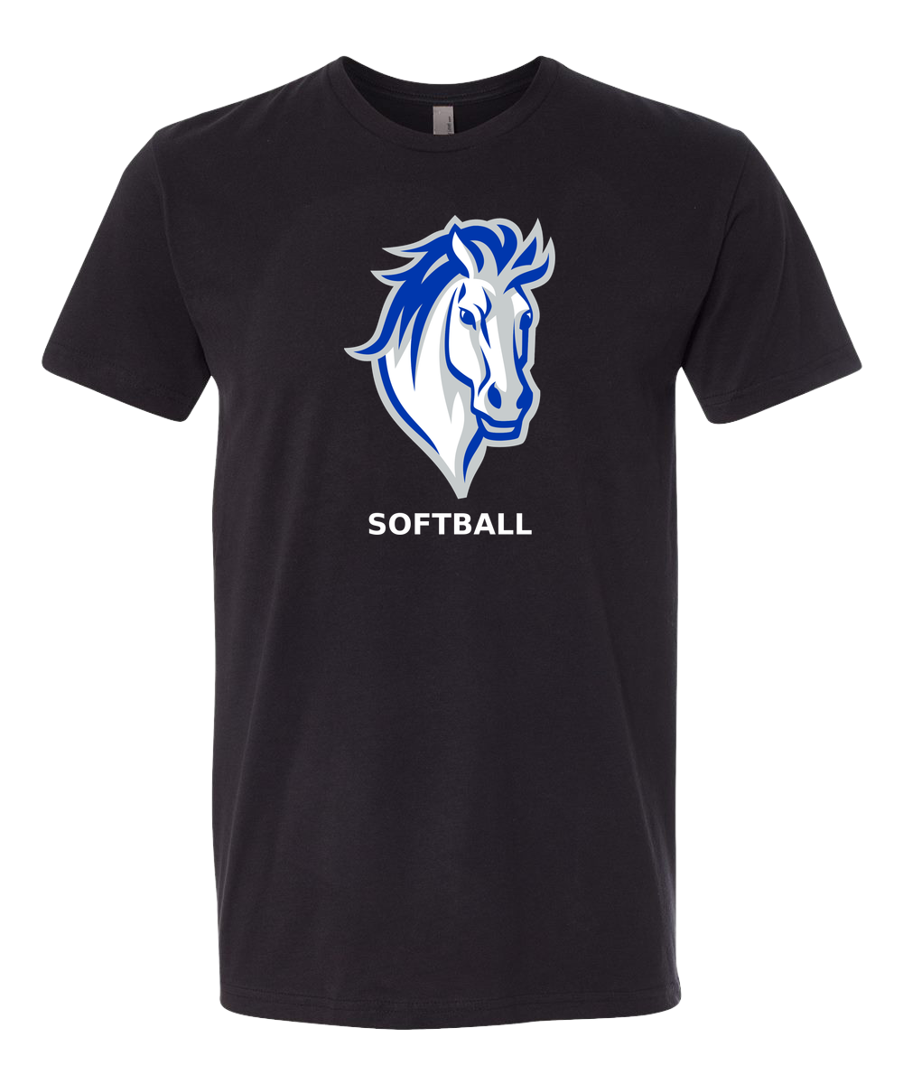 Mora Softball - Black T-Shirt - Full Front