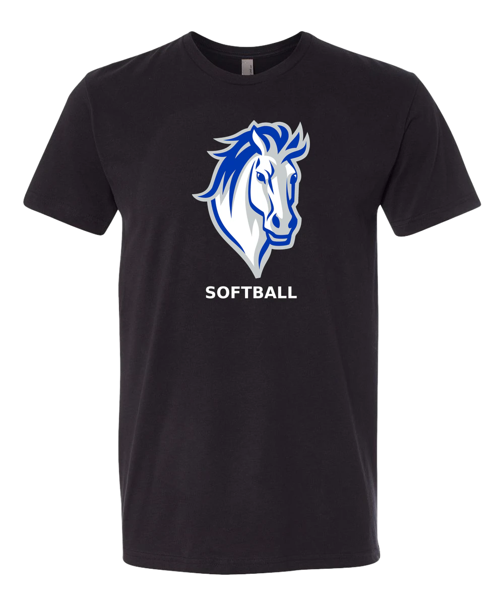 Mora Softball - Black T-Shirt - Full Front