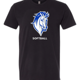 Mora Softball - Black T-Shirt - Full Front