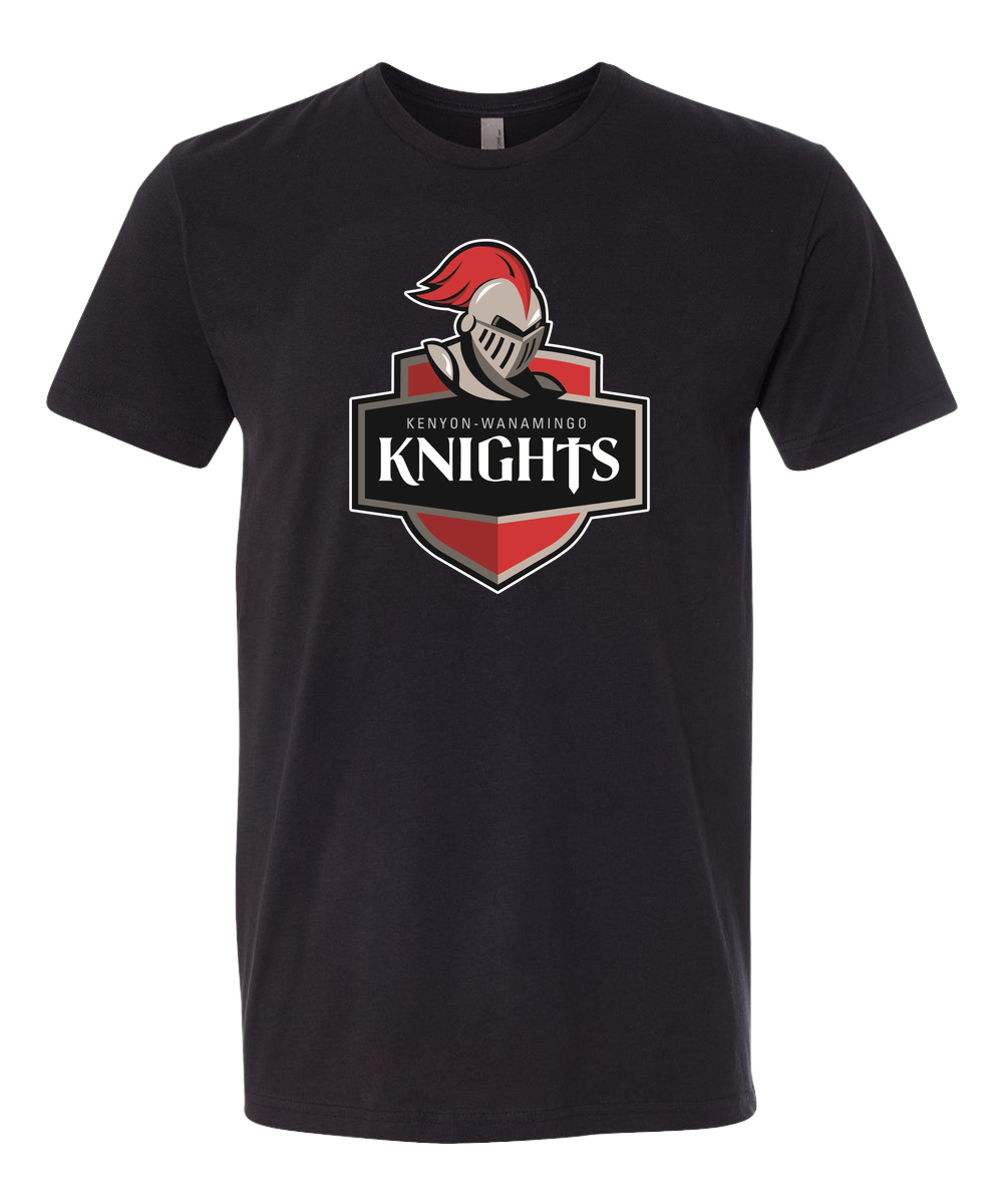 Kenyon Wanamingo Baseball - Black T-Shirt - Full Front