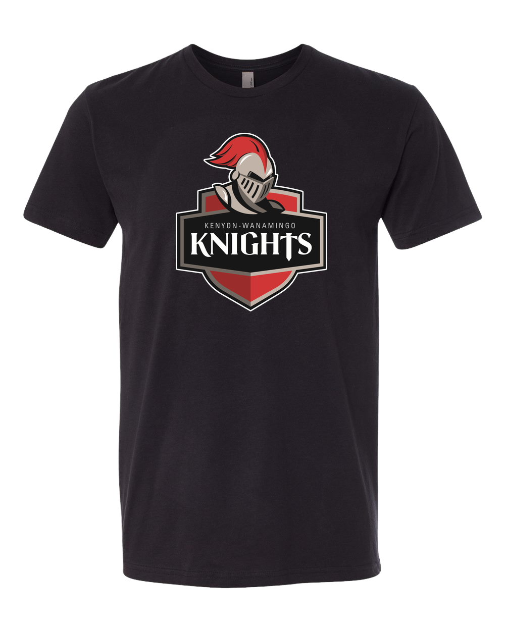 Kenyon Wanamingo Baseball - Black T-Shirt - Full Front
